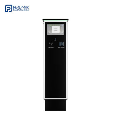 Kios parkir/dispenser tiket dengan pembaca kartu NFC untuk mesin tiket keluar